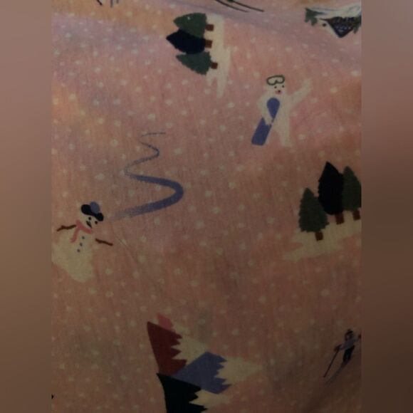 New Women's Holiday Winter Pajamas Ski Chalet Set Small 6-8 Sleep Set In a Bag - Picture 9 of 9